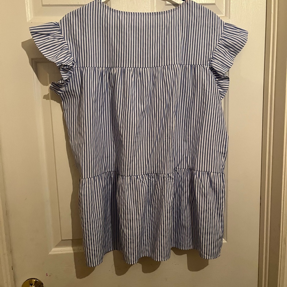 Estrella & Luna Blue Striped Blouse